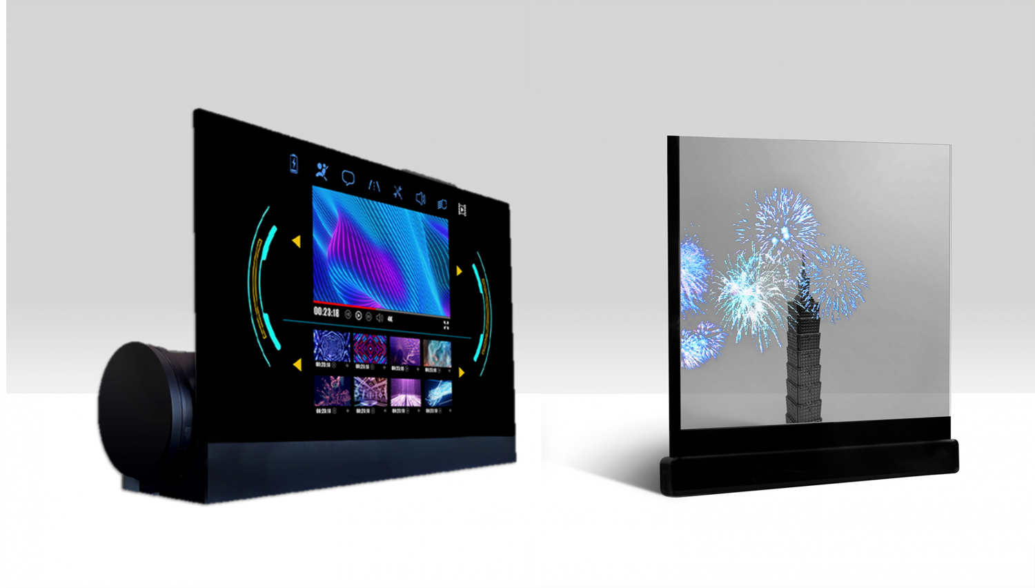 可卷式、折迭性、高透明